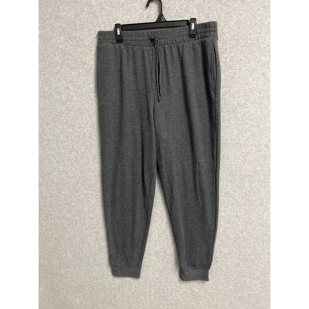 Victoria's Secret‎ Jogger Pants Womens Large Gray Stretch Tapered Leg Drawstring